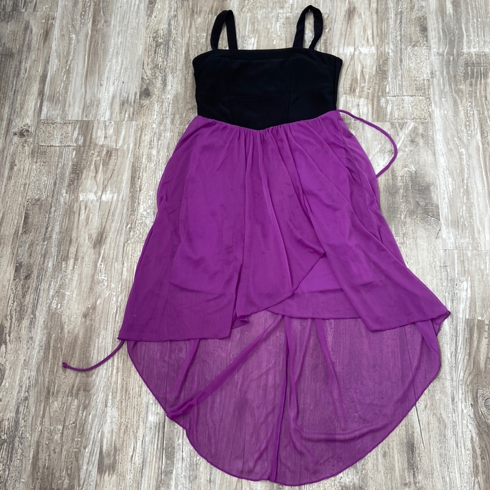 Black and purple dress